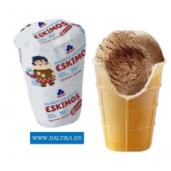 Шоколадный пломбир в вафельном стаканчике, 70гp